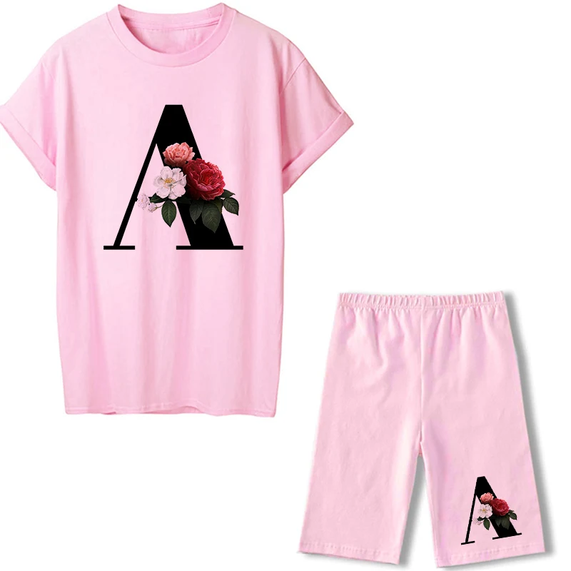 Zomer Letter T-shirt Jogging Motorfiets Sexy dames korte mouw — foto 15