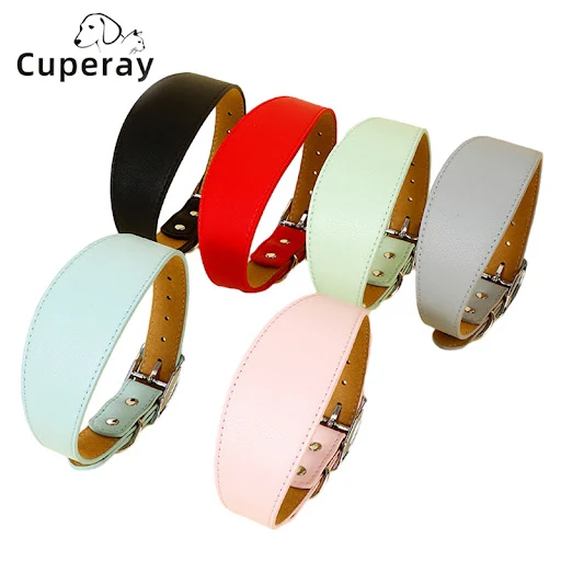 PU Pet Collar Adjustable Dog Collar Widened Design Strong and Durable for Medium and Large Dogs Outdoor Training Pet Acc — photo 1