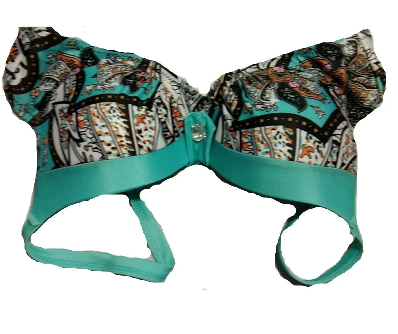 Dreieck-Print-Bügel-Bikini mit Schnalle, gerafft, stilvoller Badeanzug für Damen, betont die Figur, perfekt für Strand und Pool — foto 8