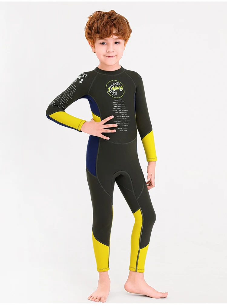 Kinderduikpak voor veilig en comfortabel waterplezier. UV-bescherming, duurzaam neopreen en gemakkelijk aan te trekken, ideaal voor kinderen. — foto 3