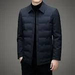 Casaco Curto Masculino Leve de Penas de Ganso Branco Inverno Quente Jaqueta Ideal para o Frio Extremo Conforto — foto 9