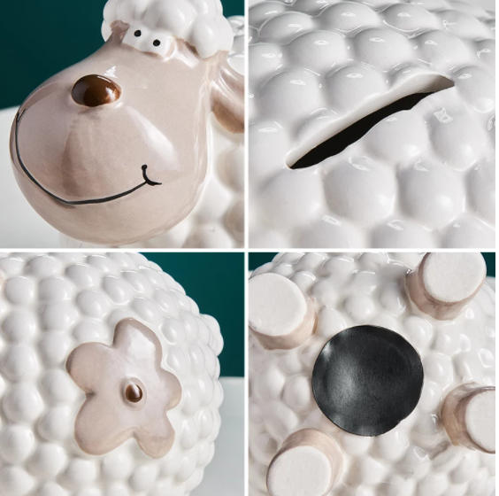Title 4, Nordic Style Cute Creative Ceramic Little Sheep...