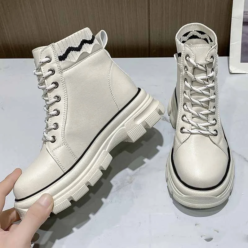Women's Platform Round Toe Square Heel Boots, combining style and comfort. Perfect for everyday wear and special occasio — photo 2