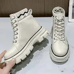 Women's Platform Round Toe Square Heel Boots, combining style and comfort. Perfect for everyday wear and special occasio — photo 2