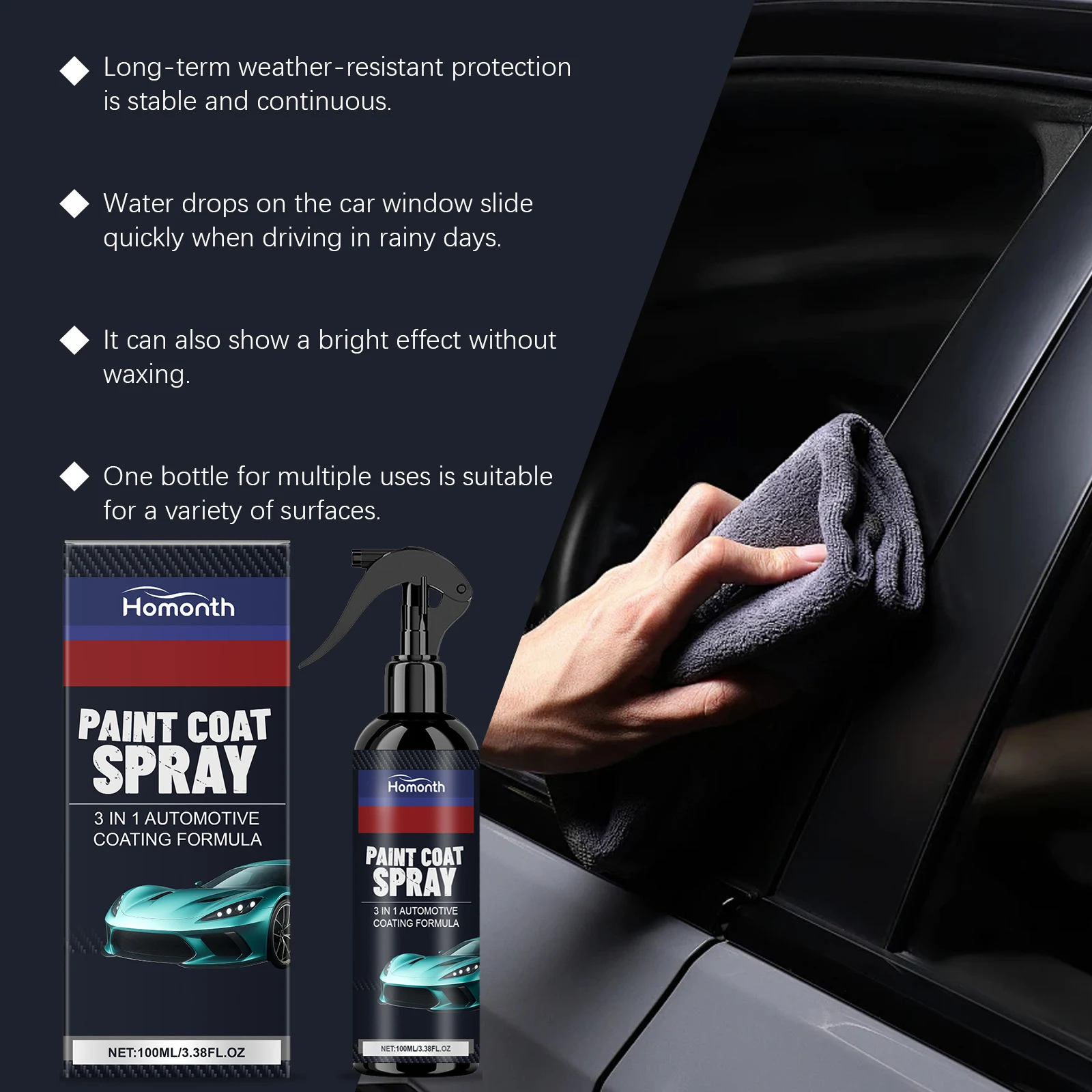 Title 10, Spray Cerâmico 3 em 1 para Pintura Automotiva L...