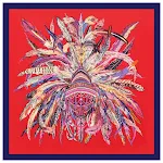 Navy blue red