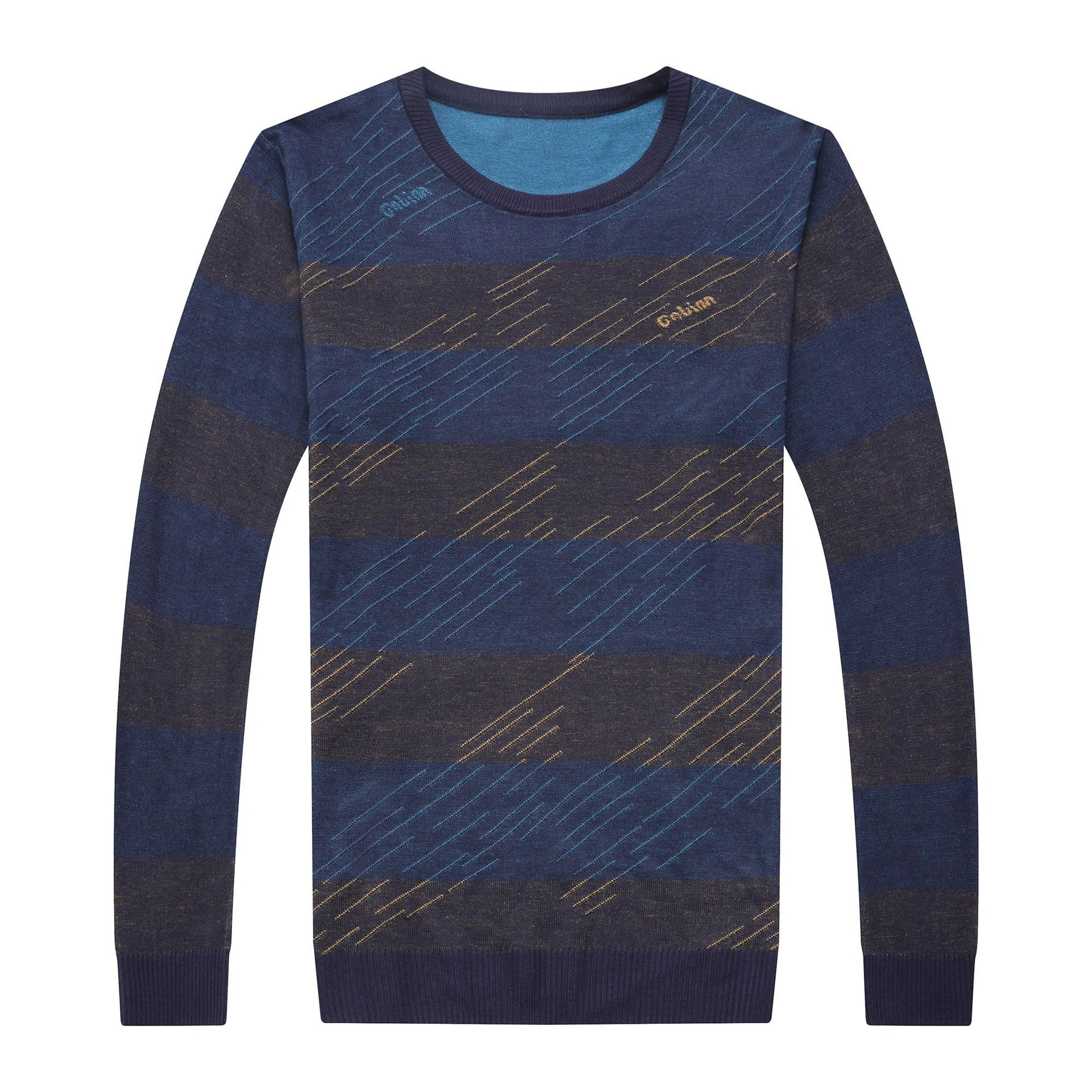 Autumn New Men's Knitted Sweater Round Neck. A comfortable and stylish sweater, perfect for everyday wear and a casual, — photo 4