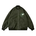 Cross Star Embroidery Letter Loose PU Leather Jacket Coat, a stylish and comfortable outerwear option for women, perfect — photo 16