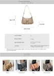 Denim French Stick Bag, Autumn and Winter, Advanced, New, Popular, Blue Retro American Style. Perfect for carrying your — photo 5