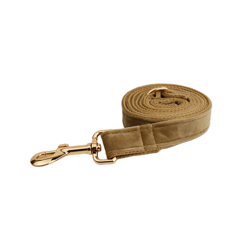 Velvet fabric dog collar, soft and stylish, offering comfort and elegance. Perfect for everyday walks and special occasi — photo 13
