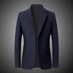 Blazer terno casual masculino de moda Negócios Jaqueta elegante e versátil para trabalho, reuniões e eventos. Conforto e estilo para o profissional moderno. — foto 4