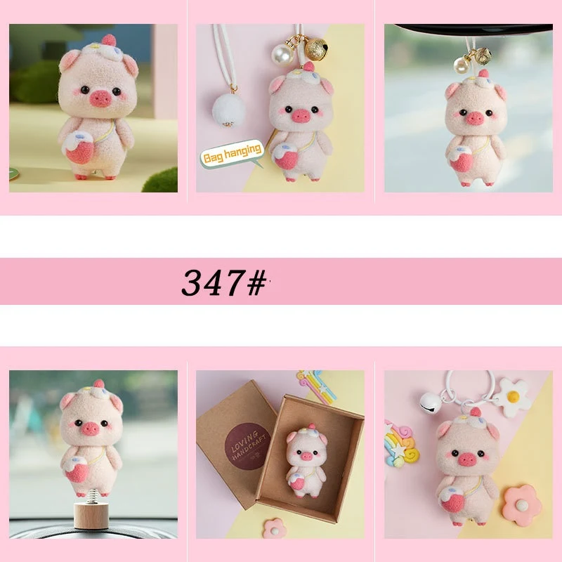 Wool Felt Poke Poke Material Bag for DIY Handmade Pendants Key Chains Jewelry Accessories, Crafting Supplies Kit — photo 41