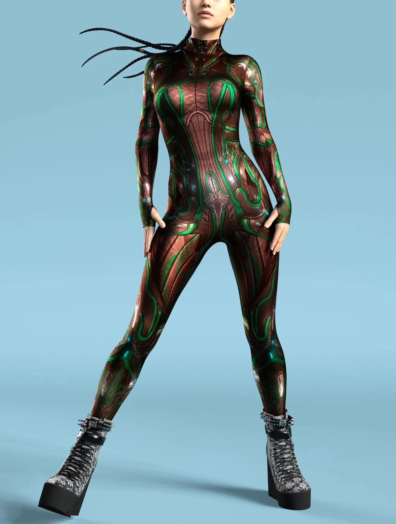 Title 18, Nova roupa colorida mecha muscular estampada fe...
