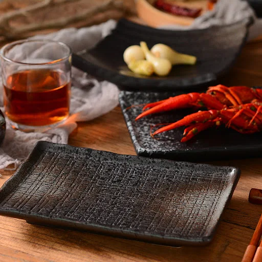 Title 6, Japanese Style Color Glaze Ceramic Western Food...