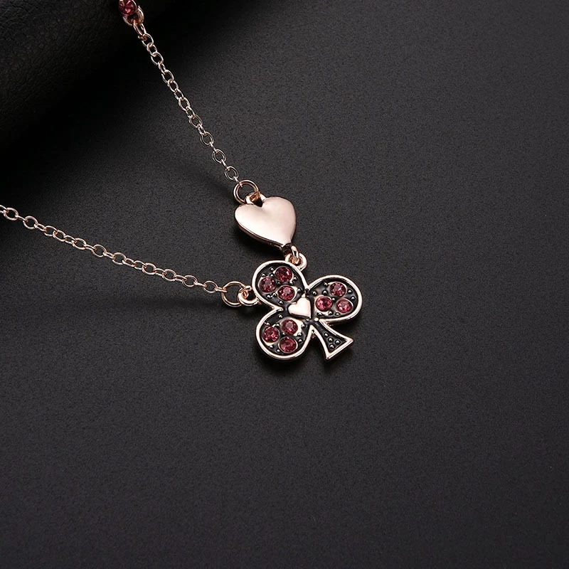Conjunto de Colar e Brincos com Zircônia Flor de Ameixa, Joia para Personalidade Feminina, Conjunto de Duas Peças — foto 6