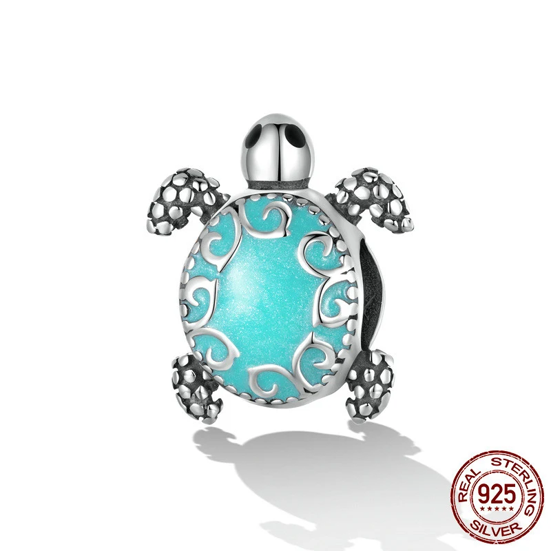 Contas de Prata Vintage Tartaruga Marinha Longevidade — Símbolo de boa sorte e vida longa, ideal para pulseiras e colares, um amuleto especial. — foto 7
