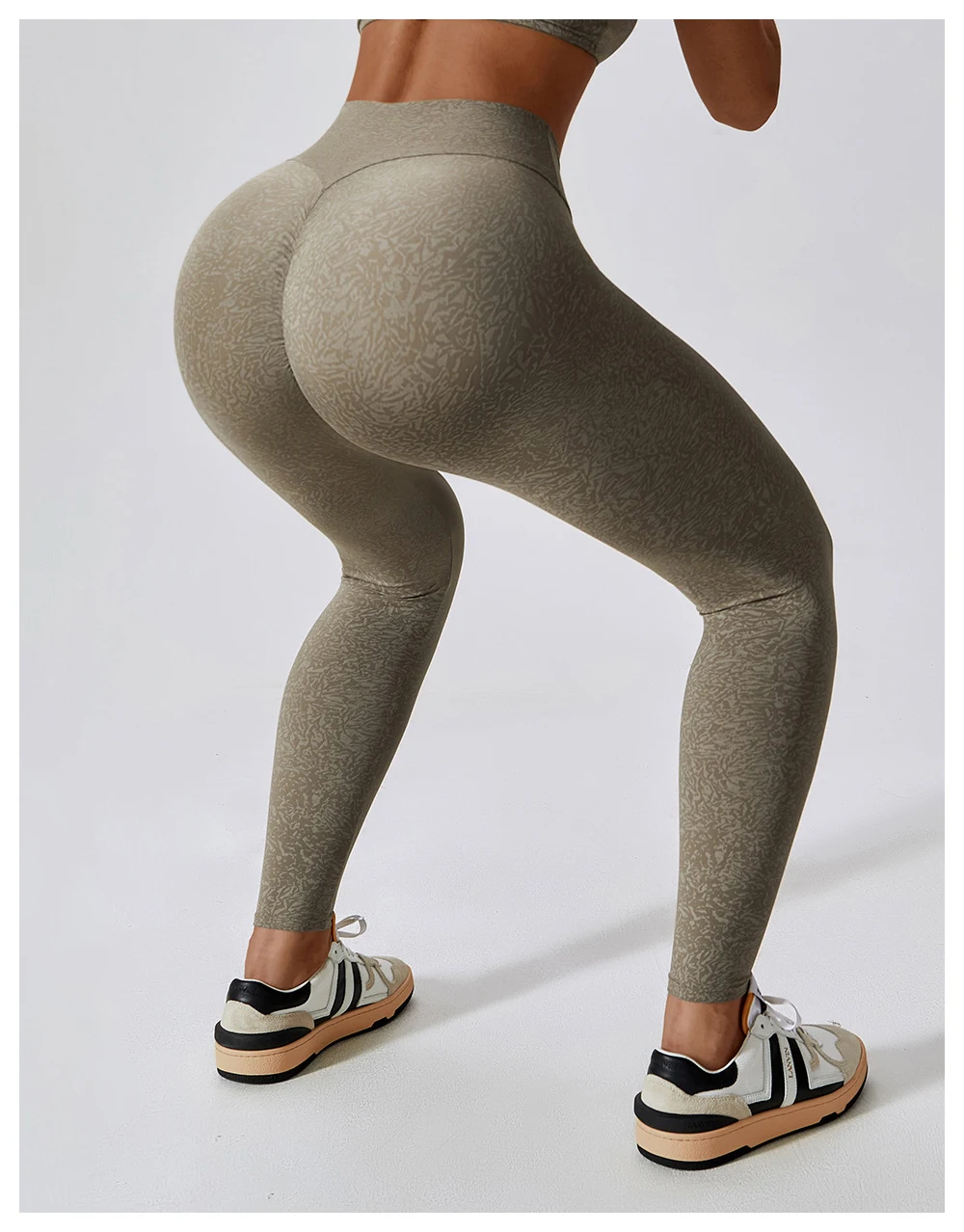 Camouflage Print High Waist Yoga Pants, Quick-drying, Nude Feel, for Running, Hip Lifting, and Belly Control. Perfect fo — photo 7