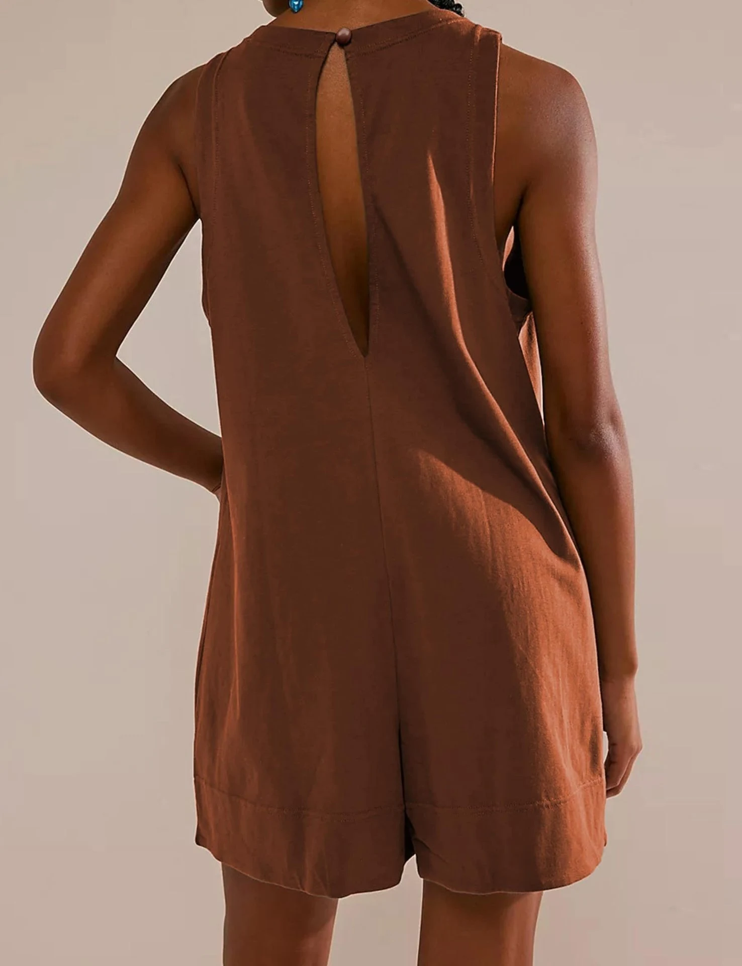Title 15, Mono casual suelto de verano sin mangas para mujer
