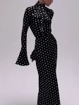 Polka Dot Strappy Bell Sleeve Dress — photo 2
