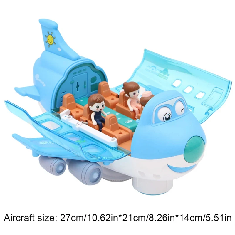 Title 15, Avión eléctrico giratorio 360° para niños Jugue...