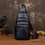 Borsa Messenger Retro Uomo in Vera Pelle Bovina Top Layer Stile Classico e Resistenza per Uomini Moderni Perfetta per Lavoro e Quotidiano Ampia e Confortevole — foto 2