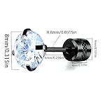 Black With White Zirconium