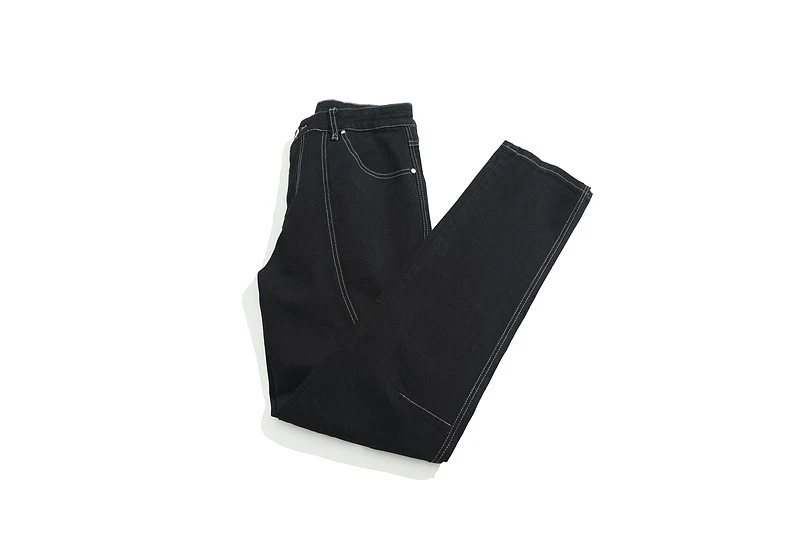 Title 1, Jeans holgados de moda con cremallera lateral t...