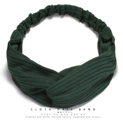 South Korea Spring/Summer Cross Tight Hair Band. Secure hold, breathable and comfortable. Perfect for sports, workouts, — photo 13