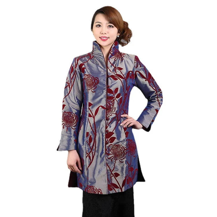 Title 3, Casaco feminino estilo Tang chinês, para uma el...
