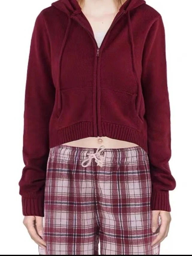 American Women's Hooded Knitted Sweater, comfortable and warm. Perfect for winter, casual and stylish, great for everyda — photo 9