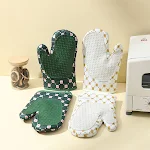 Thickened Microwave Oven Heat Insulation Gloves. Special High Temperature Resistant Anti-hot Protection for safe and com — photo 1