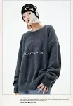 American Street Lightning Letter Jacquard Lazy Casual Wool Sweater, offering comfort and style for everyday wear with a — photo 4