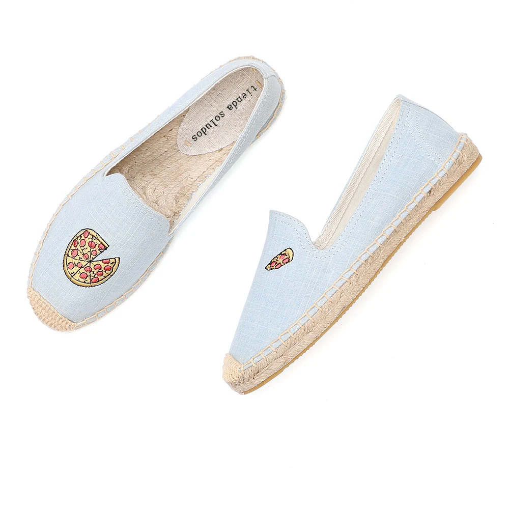 One pedal flat linen lazy shoes for women, effortless comfort and style. Easy to slip on and off, perfect for a relaxed — photo 4