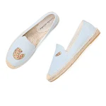 One pedal flat linen lazy shoes for women, effortless comfort and style. Easy to slip on and off, perfect for a relaxed — photo 4