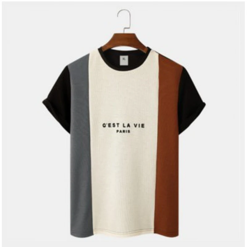 Title 2, Mens Sports Round Neck Slim-fit Letter-printin...