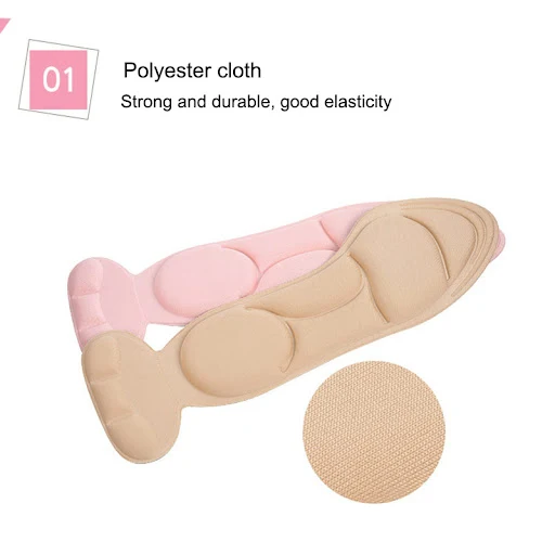 Title 1, 4D heel post sponge insole for superior comfort...