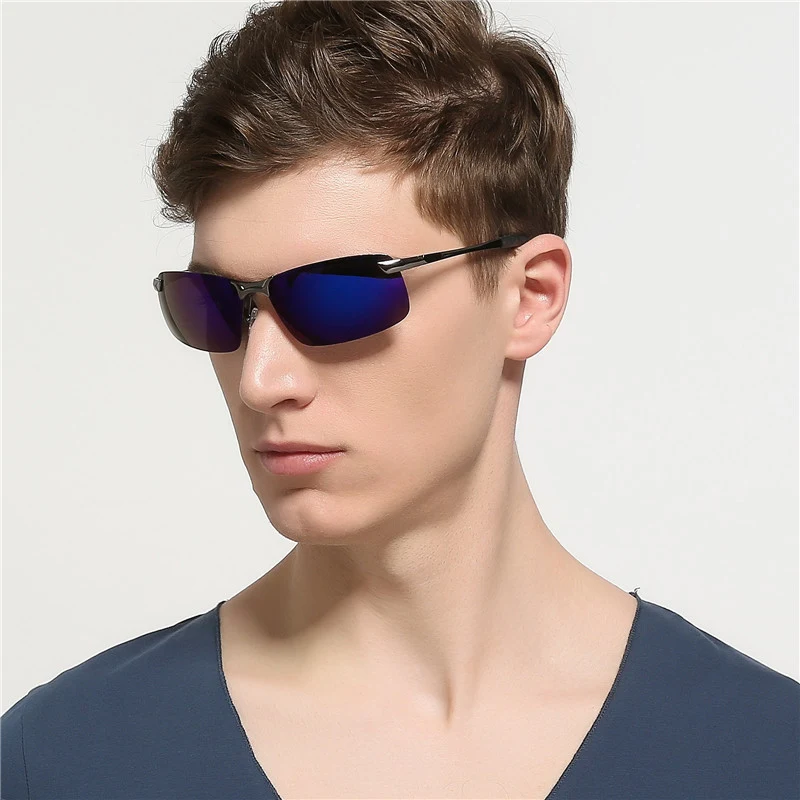 Title 1, Polarized color changing sunglasses offer clear...