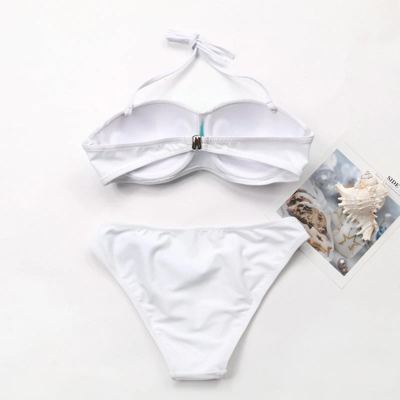 Women's Split Colorblock Hardpack Bikini Swimsuit for stylish beach days. Offers a comfortable fit and vibrant color blo — photo 2