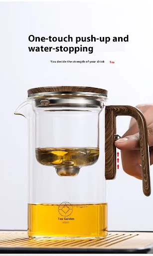 Title 4, Full Glass Teapot Tea Set with Tea Water Separa...