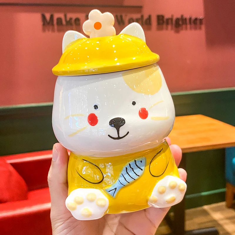 Large Capacity Three-dimensional Relief Cat Mug Cartoon design. Enjoy your favorite drinks with this cute and spacious m — photo 4
