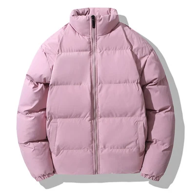 Title 6, Solid Color Casual Cotton-padded Jacket Mens C...