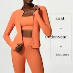 Nude Feel Yoga Driedelige set grote maten Ervaar ultiem comfort en bewegingsvrijheid tijdens yoga en fitness. Perfect voor een actieve levensstijl. — foto 2