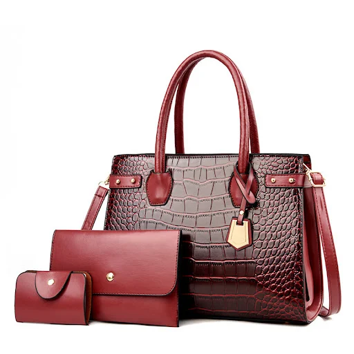 Title 4, Womens All-match One-shoulder Handbag Three-pi...