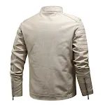 Jaqueta de couro masculina juvenil estilo motocicleta com forro de veludo espesso, ideal para aquecimento e proteção no inverno. — foto 5