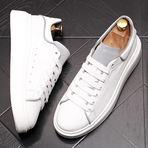 Title 2, Mens White Shoes Everyday comfort and style. P...