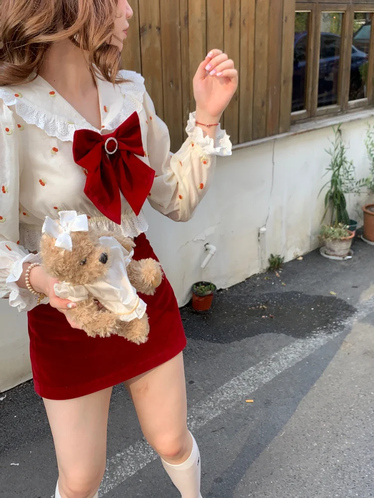 Title 4, Early Autumn Salt Sweet Series Hip Skirt Top Su...
