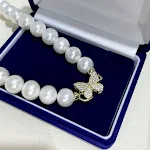 Colar de pérolas de água doce extremamente forte, leve e com círculo quase perfeito. Elegância duradoura e beleza natural para você. — foto 10