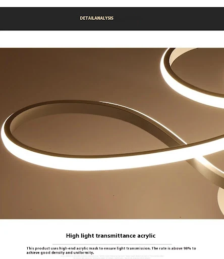 Title 11, Luminária de teto simples para casa, design lin...