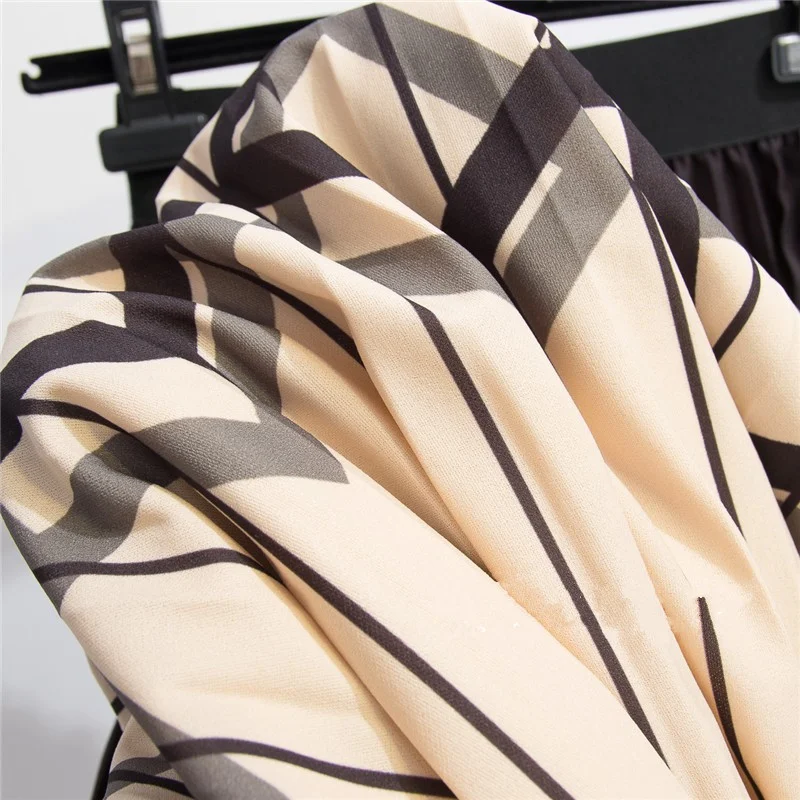 Dames elegante geometrische gestreepte geplooide rok, een stijlvolle en comfortabele keuze voor diverse gelegenheden, accentueert uw figuur en creëert modieuze looks — foto 18