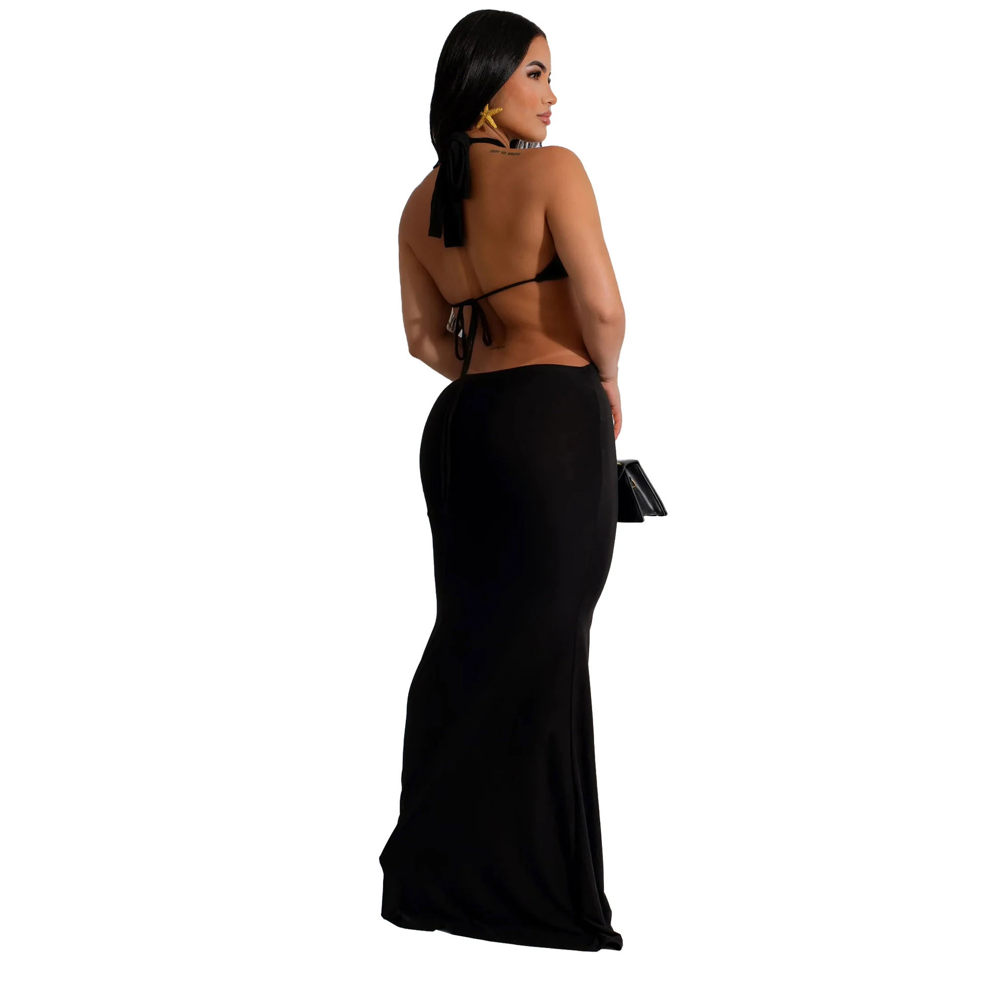 Title 22, Adjustable Sling Minimalist Extra Long Dress